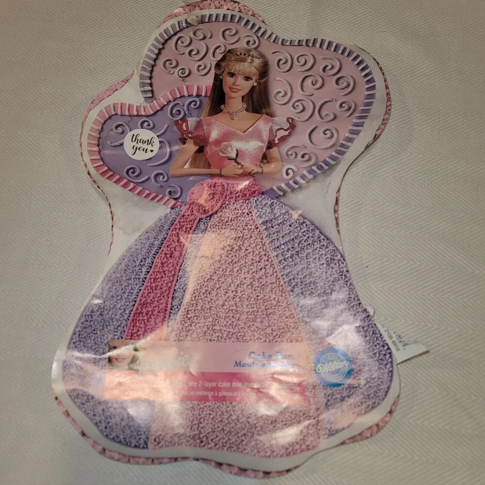 Wilton Barbie Cake Pan 2002 Enchanted Princess Mold Insert Instructions 2105